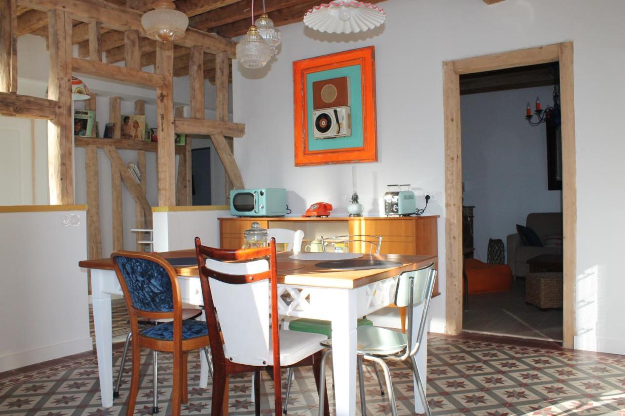 La Ferme De Mon Enfance Villa Villechetif ภายนอก รูปภาพ