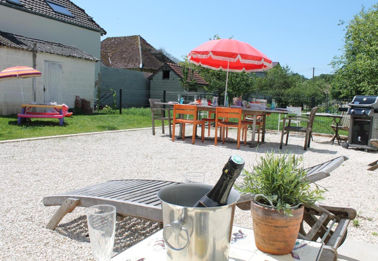 La Ferme De Mon Enfance Villa Villechetif ภายนอก รูปภาพ